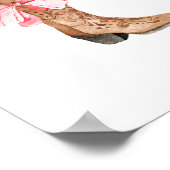 Pink Bow Cowgirl Boot Girly Western Wall Art Poster (Hoek)