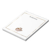 Pink Bow Cowgirl Hat Personalized  Notitieblok (Linkerzijde)