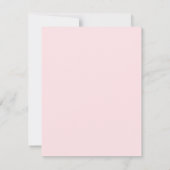 Pink Bow Crest doop Kaart (Achterkant)