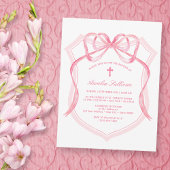 Pink Bow Crest doop Kaart