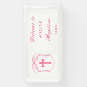 Pink Bow Crest doop Spandoek (Verticaal)