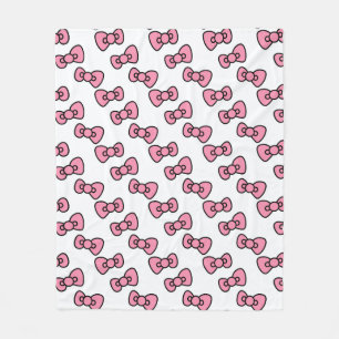 Pink Bow Delight Fleece Deken