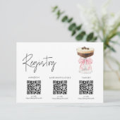 Pink Bow Espresso Martini Vrijgezellenfeest - Regi Informatiekaartje (Staand voorkant)