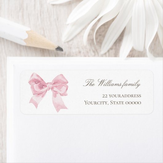 pink bow etiket (Insitu)