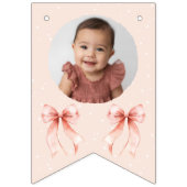 Pink Bow First Birthday! Vlaggetjes (Tweede vlag)