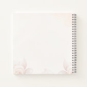 Pink Bow Floral Baby shower gastenboek Notitieboek (Achterkant)