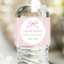 Pink Bow Floral Graduation