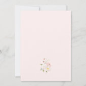 Pink Bow Floral Vrijgezellenfeest Kaart (Achterkant)