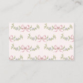 Pink Bow Gekke gans Boeken voor baby ticket Informatiekaartje (Achterkant)