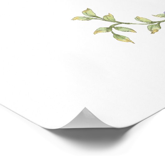 Pink Bow Gekke Goose Baby Meisje Douche Welkom Poster (Hoek)