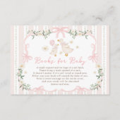 Pink Bow Gekke Goose Boeken voor Baby Girl Informatiekaartje (Voorkant)