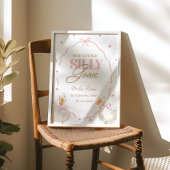 Pink Bow Gekke Goose Coquette Verjaardag Welkom Poster