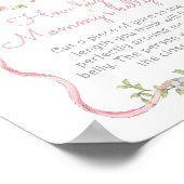 Pink Bow Gekke Goose Hoe groot is mommys buik Poster (Hoek)