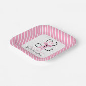 Pink Bow geregistreerd verpleegkundige Afstuderen Papieren Bordje (Gebogen)