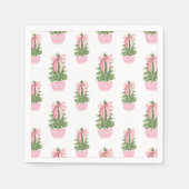 Pink Bow Ginger Jar Christmas Tree Servet (Voorkant)