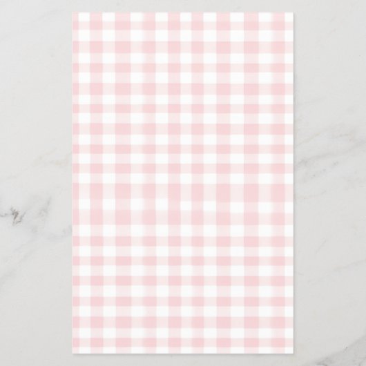 Pink Bow Gingham Baby shower Bingo Flyer (Achterkant)