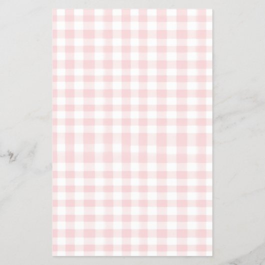 Pink Bow Gingham Baby shower Bingo Flyer (Achterkant)