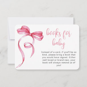 Pink Bow Gingham boeken voor Baby behuizing Kaart