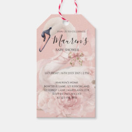 Pink Bow Girl Baby Shower Invitation Cadeaulabel