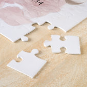 Pink Bow Girl Baby Shower Invitation Legpuzzel (Zijkant)