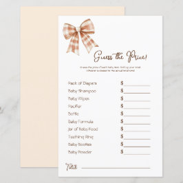 Pink Bow Girl Baby shower Prijs Guess