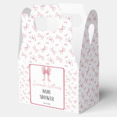 Pink Bow Girl Baby shower Waterverf Bedankdoosjes (Geopend)