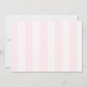 Pink Bow Girl First Birthday Flat Thank You Card Bedankkaart (Achterkant)