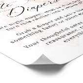 Pink Bow Girl Modern Baby Shower Game Poster (Hoek)