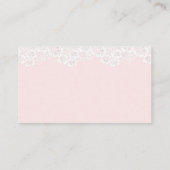 Pink Bow Girl Modern Baby Shower  Informatiekaartje (Achterkant)