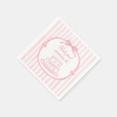 Pink Bow Girls Just Wanna be One Servet (Hoek)