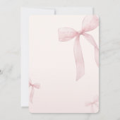 Pink Bow Girls Just Wanna be Twenty Birthday Kaart (Achterkant)