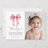 Pink Bow Girls wil gewoon een foto zijn Kaart (Voorkant)