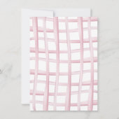 Pink Bow Girls willen gewoon een verjaardag zijn Kaart (Achterkant)