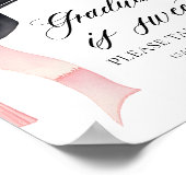 Pink Bow Gradatie Pet Afstuderen is Sweet Favors Poster (Hoek)