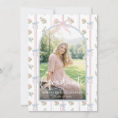 Pink Bow Graduation Kaart (Voorkant)