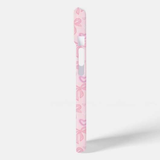 Pink Bow Heart Phone Case (Achterkant / Links)