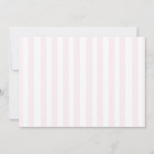 Pink Bow Hearts Valentines Baby Shower Photo Bedankkaart (Achterkant)