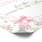 Pink Bow Hoeveel Kisses Vrijgezellenfeest spel Poster (Hoek)