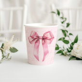 Pink Bow Is een meisje Baby shower Papieren Bekers