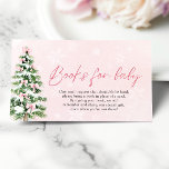 Pink Bow Kerstboom Boeken voor Baby Baby shower Informatiekaartje<br><div class="desc">De Pink Bows Christmas Tree Books voor Baby Baby shower kaart is voorzien van een lief en feestelijk ontwerp met delicate roze bogen en een charmante kerstboom, die gasten uitnodigt om een speciaal boek voor de baby mee te nemen. Deze kaart voegt een gezellige vakantietoets toe aan de douche van...</div>