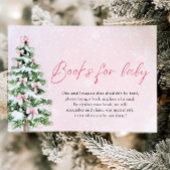 Pink Bow Kerstboom Boeken voor Baby Baby shower Kaart