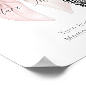 Pink Bow legt de liefdeshashtag vast Poster (Hoek)