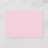 Pink Bow Little Boo Baby shower Boeken voor Baby Informatiekaartje (Achterkant)