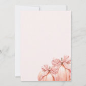 Pink Bow Little Pumpkin op de Weg Baby shower Kaart (Achterkant)