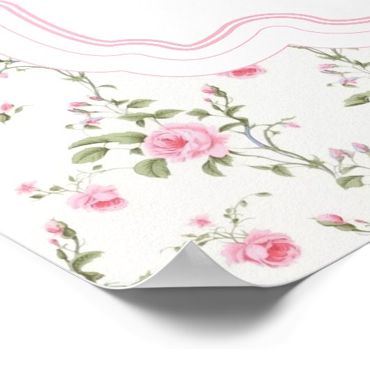 Pink Bow Love Shack Fiance Vrijgezellenfeest Welko Poster (Hoek)