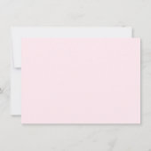 Pink Bow Lucky One Birthday Flat Thank You Card Bedankkaart (Achterkant)
