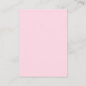 Pink Bow Luier Raffle Ticket Kaarten (Achterkant)