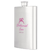 PINK BOW minimaladd naam bruidsmeisje cadeau jaar Flacon (Links)