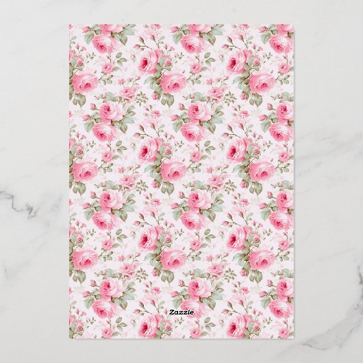 Pink Bow Miss to Mrs Vrijgezellenfeest Real Silver Folie Uitnodiging (Achterkant)