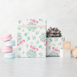 Pink Bow Mistletoe Baby shower Wrapping Paper Cadeaupapier<br><div class="desc">Vier een winter baby shower of vakantie cadeau geven met dit charmante inpakpapier met waterverf maretak gebonden met zacht roze strikken. Het delicate kerstgroen en het feestelijke vrouwelijke palet maken het perfect voor babymeisjesdouches,  seizoensfeesten of het inpakken van de eerste cadeaus van baby in stijl.</div>
